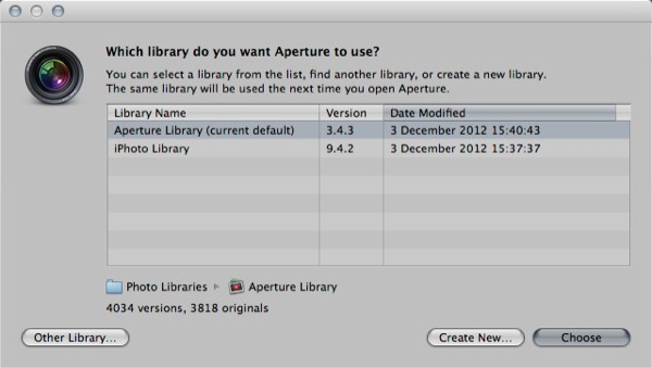 Import or copy aperture library to new mac account